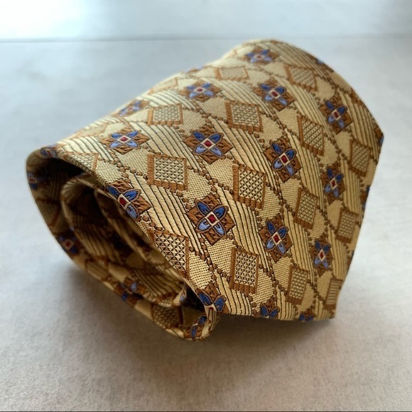 Robert Talbott “Best of Class” Gold & Tan Tie - Picture 2 of 6
